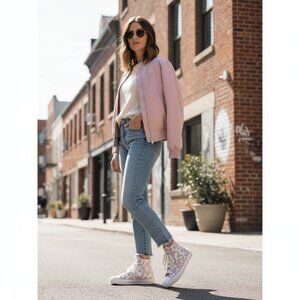 Converse Chuck Taylor All Star Pink Camo High Tops Youth 3 / Women 4.5